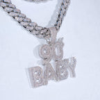 Iced 90's Baby Two-Layer Necklace