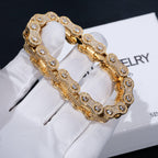 BIKE CHAIN LINK ICED HIP HOP BRACELET