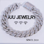 15mm 5-Row Iced Cuban Bracelet