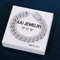 15mm 5-Row Iced Cuban Bracelet