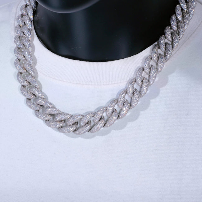 18mm 5-Row Iced Cuban Chain Main Image