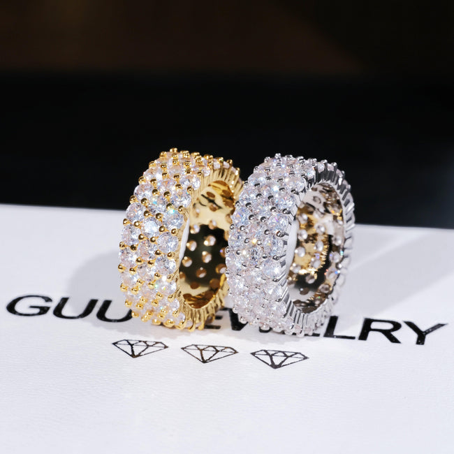 3 Row Eternity Ring Main Image