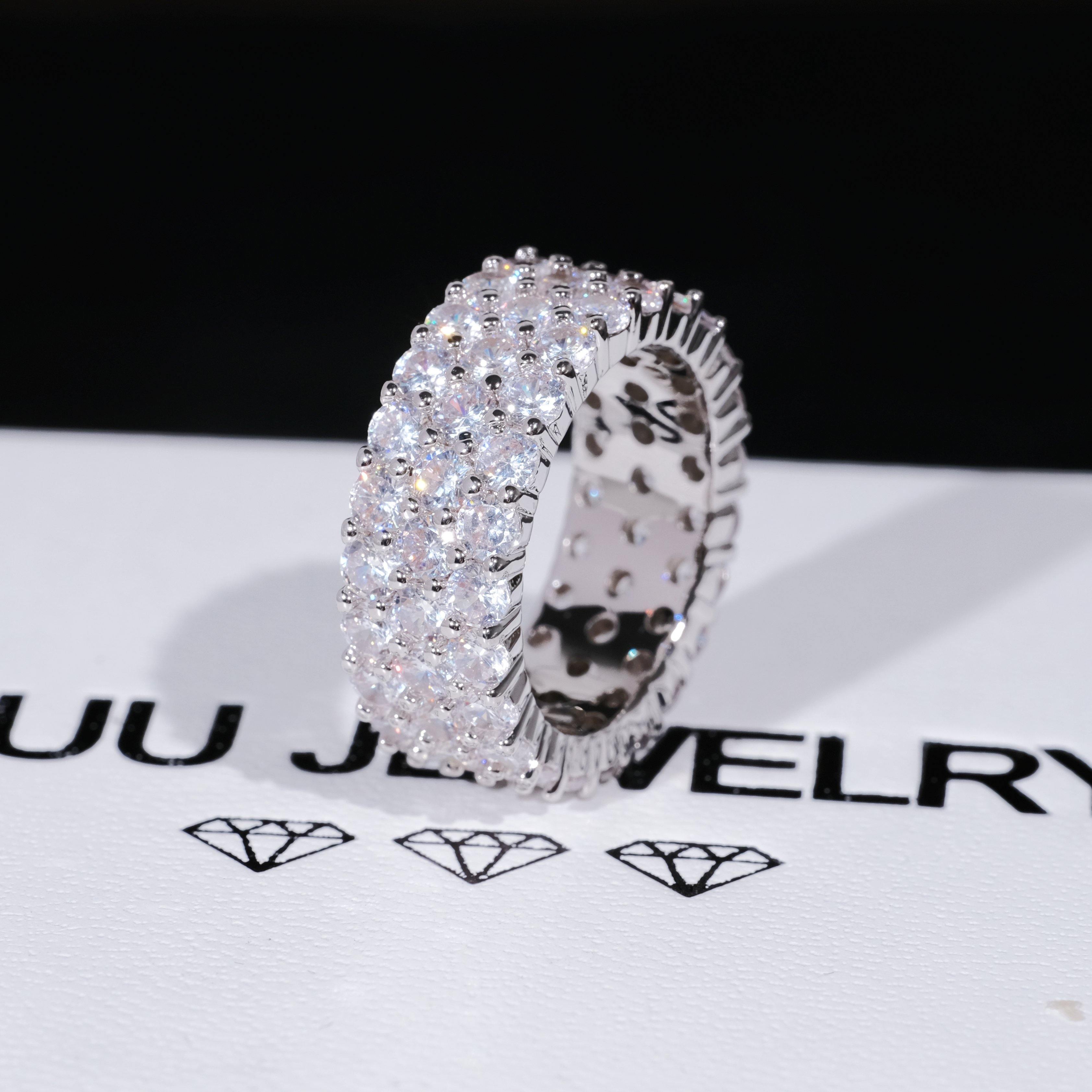 3 Row Eternity Ring