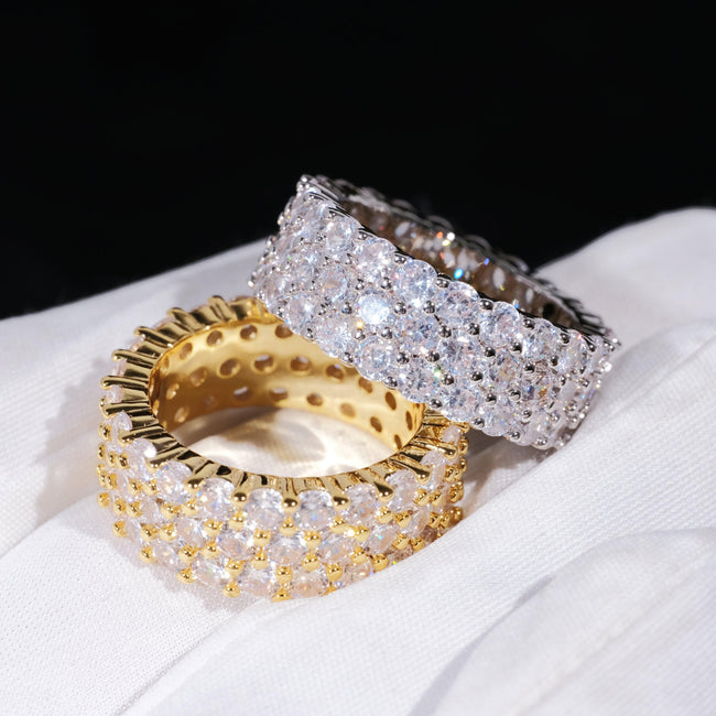 3 Row Eternity Ring Hover Image