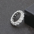 5mm 1" 18K Gold-Plated AAA CZ  Ring