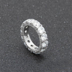 5mm 1" 18K Gold-Plated AAA CZ  Ring