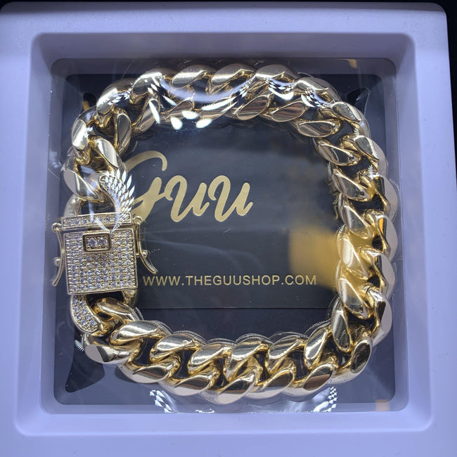 Iced Lock Cuban Link Bracelet Main Image