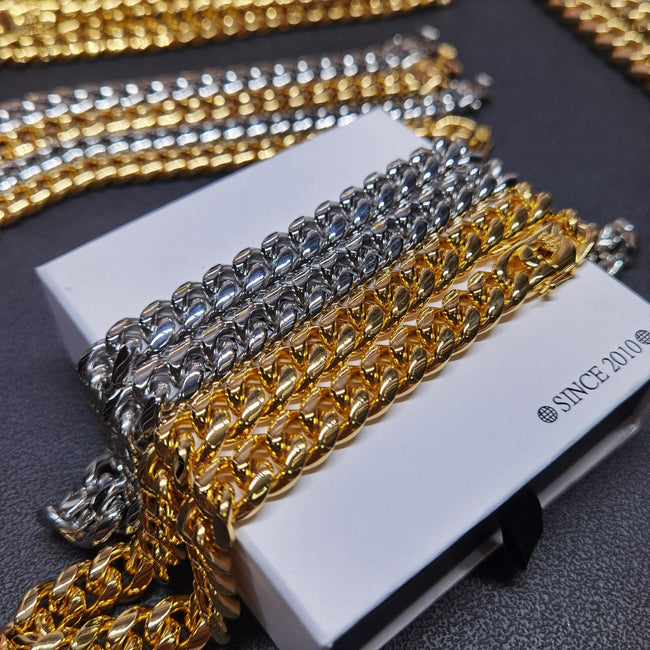 14mm 18K Gold-Plated Classic Miami Cuban Link Main Image