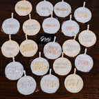 CUSTOM LETTER NECKLACE 3D BIG DISC