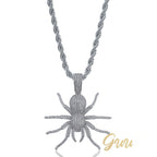 18K Gold-Plated AAA CZ Spider Pendant Necklace