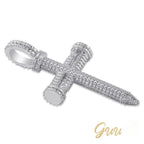 18K Gold-Plated AAA CZ Cross Pendant